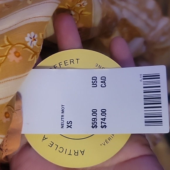 URBAN OUTFITTERS Prairie Tiered Floral Orange Shorts Size XS NWTs - Picture 10 of 10